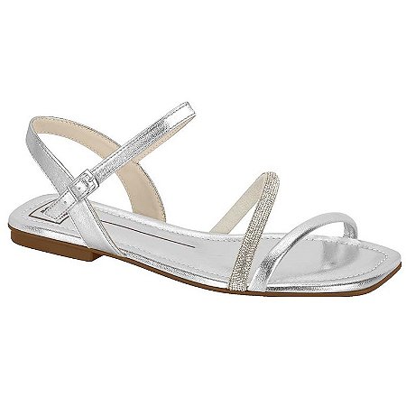 RASTEIRA FEMININO MOLECA 5462138 PRATA/BRANCO OFF/CRISTAL
