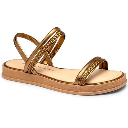 SANDALIA FEMININO DAKOTA Y8441 METAL BRONZE
