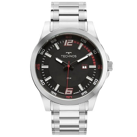 RELOGIO MASCULINO TECHNOS 2115NBB/1K PRATA