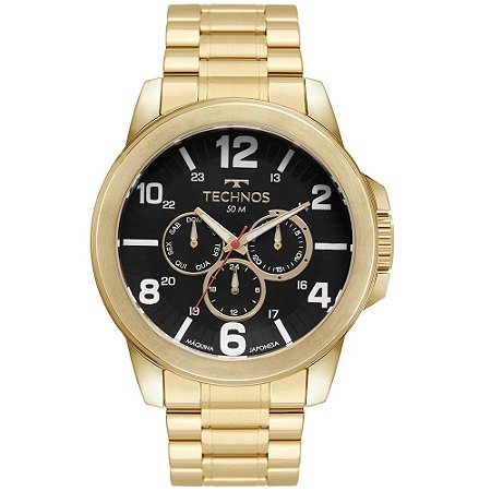RELOGIO MASCULINO TECHNOS 6P29AMD/1P DOURADO