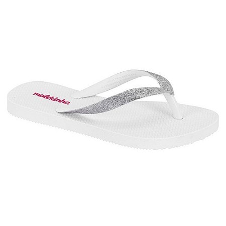 SANDALIA INFANTIL MOLEKINHA 2364400 BRANCO/PRATA