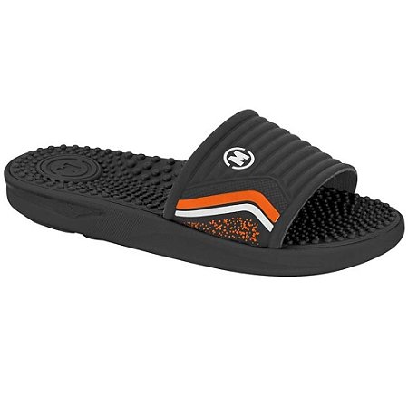 SANDALIA INFANTIL MOLEKINHO 2421208 PRETO/LARANJA/BCO