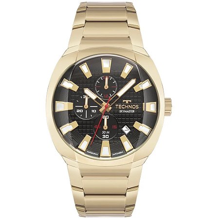 RELOGIO MASCULINO TECHNOS JS15ENF/1P DOURADO