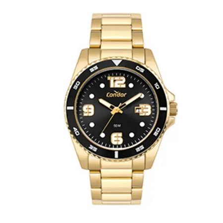 RELOGIO MASCULINO CONDOR CO2115NAD/4P DOURADO