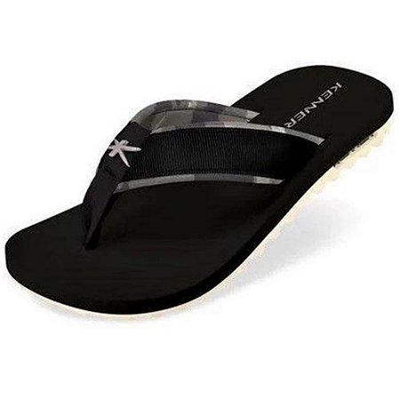 SANDALIA MASCULINO KENNER TXM-04 BRANCO/PRETO
