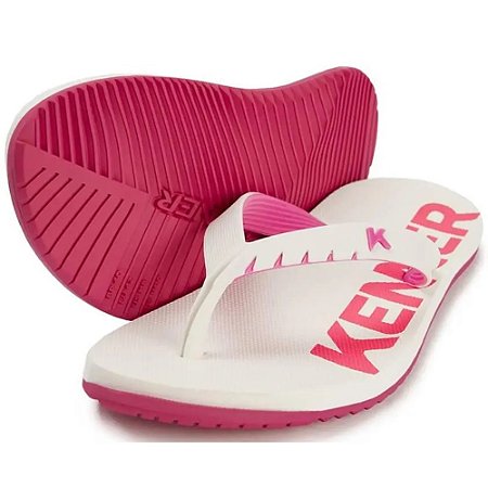 SANDALIA MASCULINO KENNER DNN-10 BRANCO/ROSA