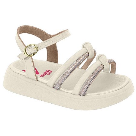 PAPETE INFANTIL MOLEKINHA 2733103 BRANCO OFF/CRISTAL/PEROLA