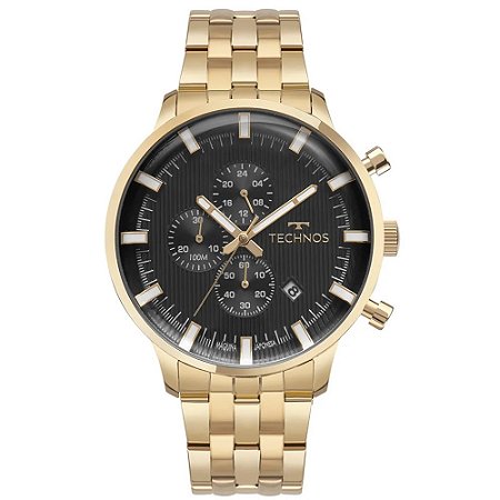 RELOGIO MASCULINO TECHNOS JS15ENQ/1P DOURADO