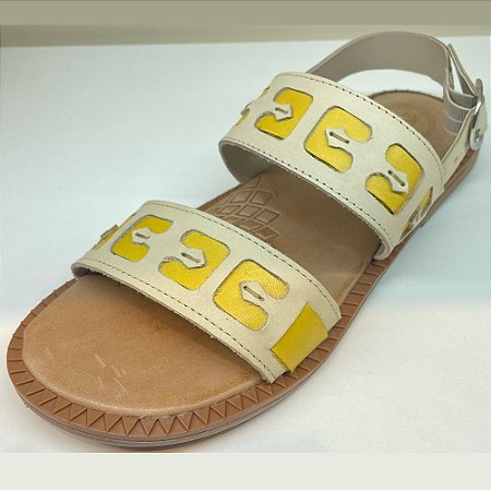 SANDALIA FEMININO ANDACCO 18146 MARFIM/AMENDOA