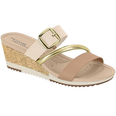 SAPATILHA FEMININO MODARE 7123152 CREME/NUDE/DOURADO