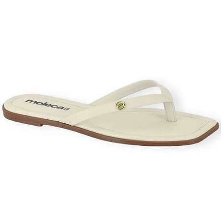 SANDALIA FEMININO MOLECA 5491100 BRANCO OFF
