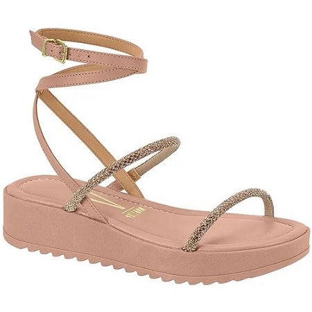 SANDALIA FEMININO VIZZANO 6492305 NAPA NUDE/OURO ROSADO