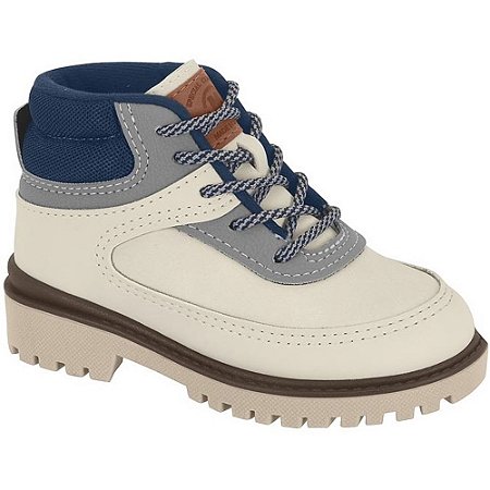COTURNO INFANTIL MOLEKINHO 2144233 BRANCO OFF/CINZA/MARINHO