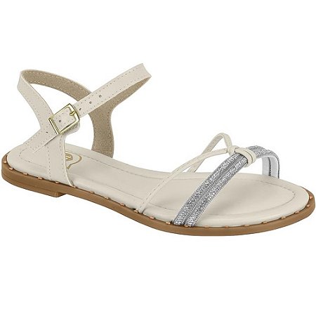 SANDALIA INFANTIL MOLEKINHA 2342109 BRANCO OFF/CRISTAL NIQUE