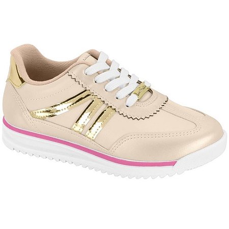 TENIS INFANTIL MOLEKINHA 2583203 CREME/DOURADO
