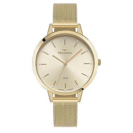 RELOGIO FEMININO TECHNOS 2035NABK1X DOURADO