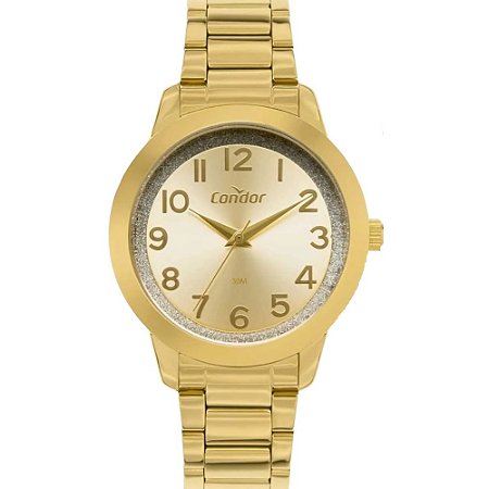 RELOGIO FEMININO CONDOR CO2039BIS4D DOURADO