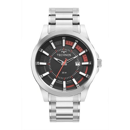 RELOGIO UNISSEX TECHNOS 2117LFE/1P PRATA