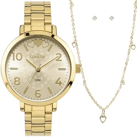 RELOGIO FEMININO CONDOR CO2035NKG/K4X DOURADO