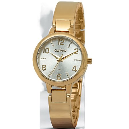 RELOGIO FEMININO CONDOR CO2035NKF/5K DOURADO
