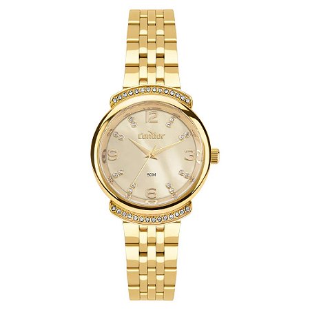 RELOGIO UNISSEX CONDOR CO2036MYP/4X DOURADO