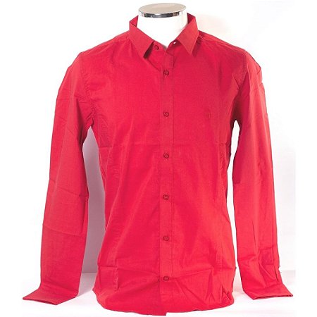 CAMISA SOCIAL MASCULINO BLACK WEST CM41400051 VERMELHO