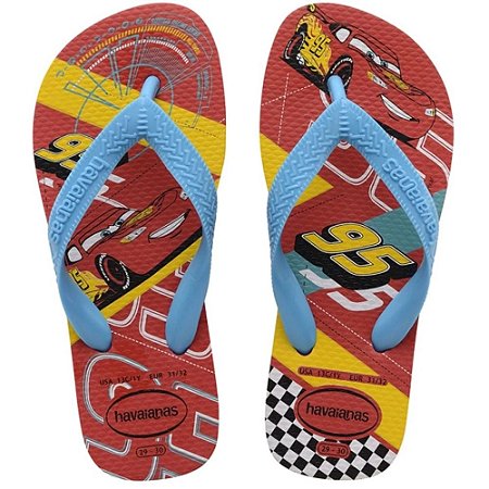 SANDALIA INFANTIL HAVAIANAS KIDS CARS TURQUESA