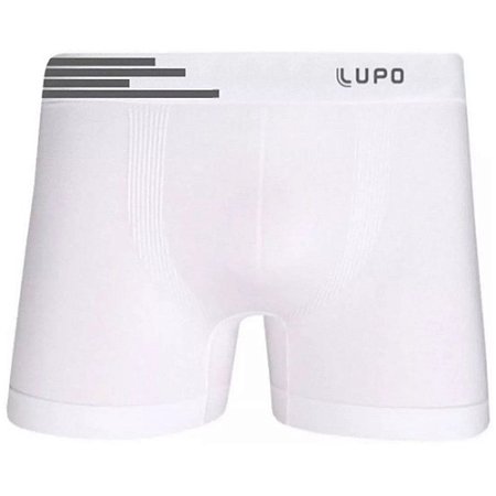 CUECA BOXER MASCULINO LUPO 436 AM BOXER BASICA BRANCO