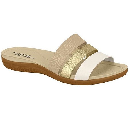 TAMANCO FEMININO MODARE 7125200 BEGE/CREME/DOURADO