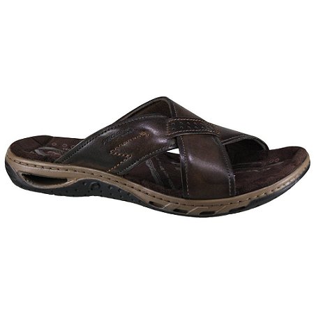 CHINELO MASCULINO PEGADA 31655 ANILINA CRAVO