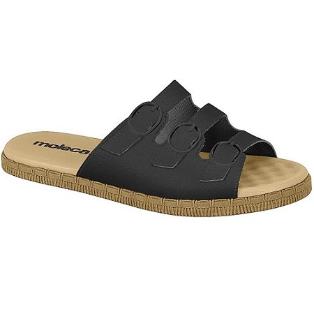 FLAT FEMININO MOLECA 5458102 PRETO