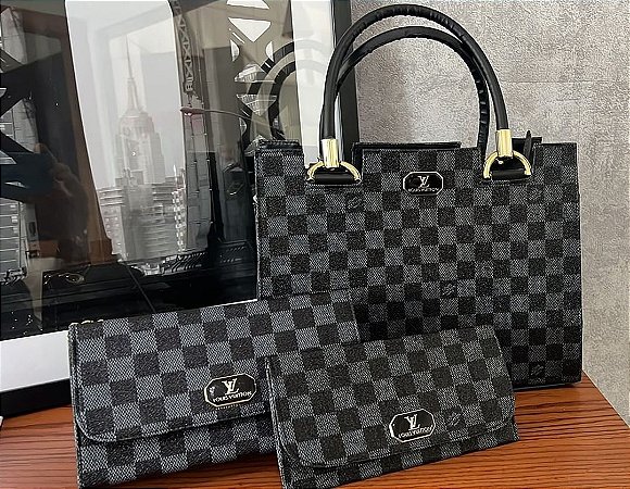 Conj Louis Vuitton 3 peças