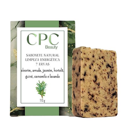 Sabonete Natural Limpeza Energética com 7 Ervas CPC Beauty