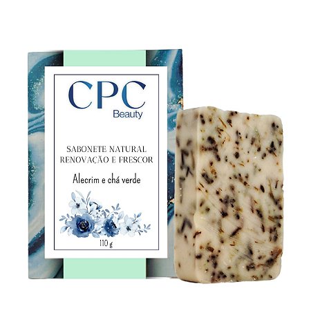 Sabonete Natural Renovação e Frescor com Alecrim e Chá verde CPC Beauty