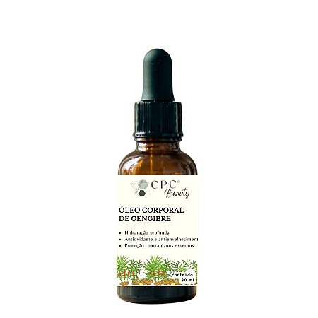Óleo Corporal Natural Detox de Gengibre CPC Beauty