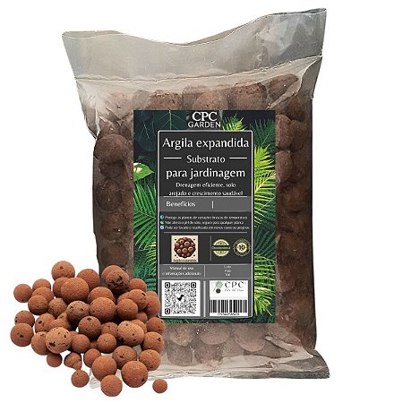 Argila Expandida Para Jardinagem e Decoração CPC Garden