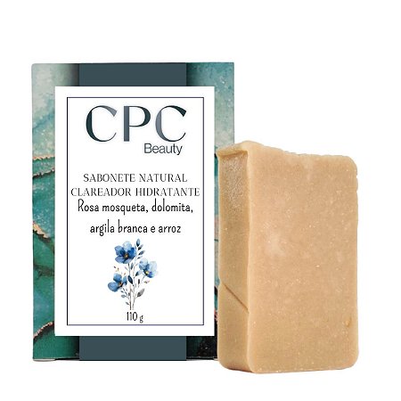 Sabonete Natural de Rosa Mosqueta Clareamento e Hidratação CPC Beauty
