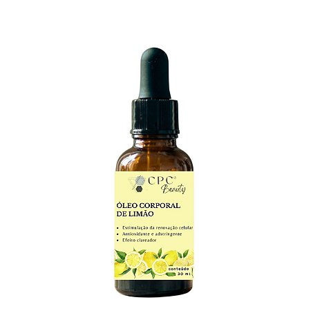 Óleo Corporal Natural Purificante de Limão CPC Beauty