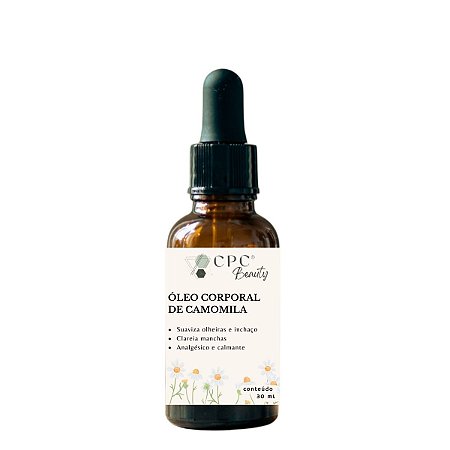 Óleo Corporal Natural Calmante de Camomila CPC Beauty