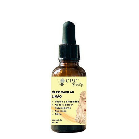 Óleo Capilar Natural Iluminador de Limão CPC Beauty