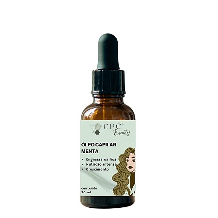 Óleo Capilar Natural Hidratante de Menta CPC Beauty