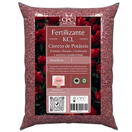 Fertilizante Premium Cloreto de Potássio CPC Garden