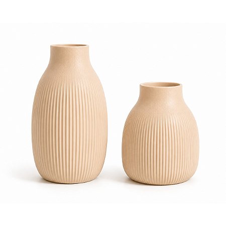 Kit Vasos Japandi Duo Essence CPC Home Decor
