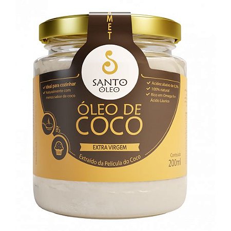 ÓLEO DE COCO EXTRA VIRGEM SANTO ÓLEO - Nutri+ Produtos Naturais