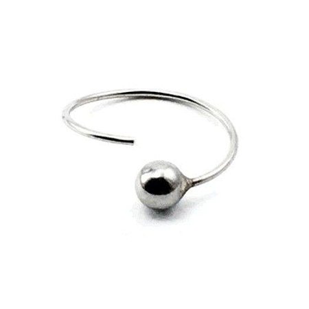 Argola em Aço Cirúrgico para Nariz - 1mm - Catri Piercing