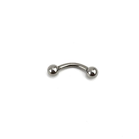 Piercing - Titânio - Microbell Curvo  - Espessura 1.2 mm