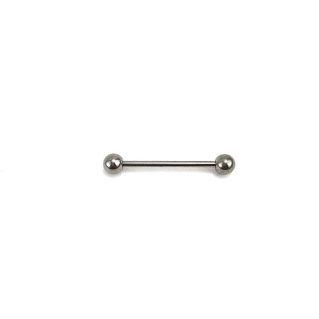 Piercing Titânio - Barbell Reto - Lingua  - Espessura 1.6 mm