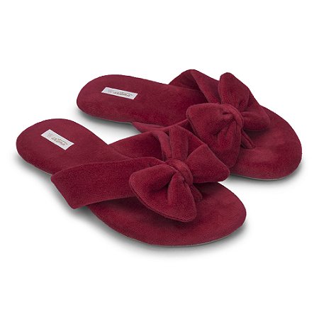 Chinelo de dedo com laço