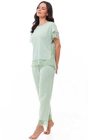 Pijama Dani manga curta c/ calça capri