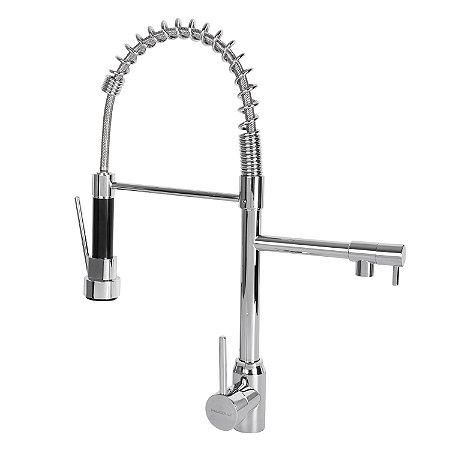 Torneira Cozinha Gourmet Monocomando Spray Extensor Cromada